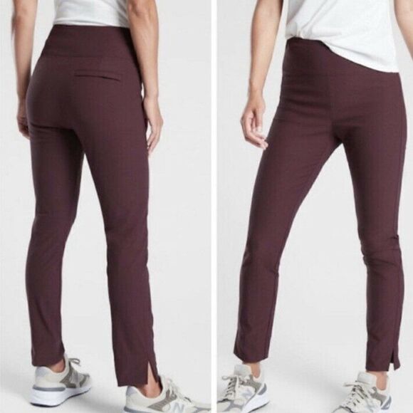 Athleta Wander Slim Ankle Pants Maroon - Picture 10 of 10